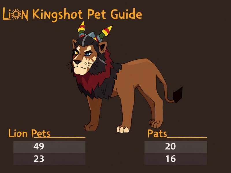 Kingshot शेर पेट - शक्तिशाली कॉम्पैनियन