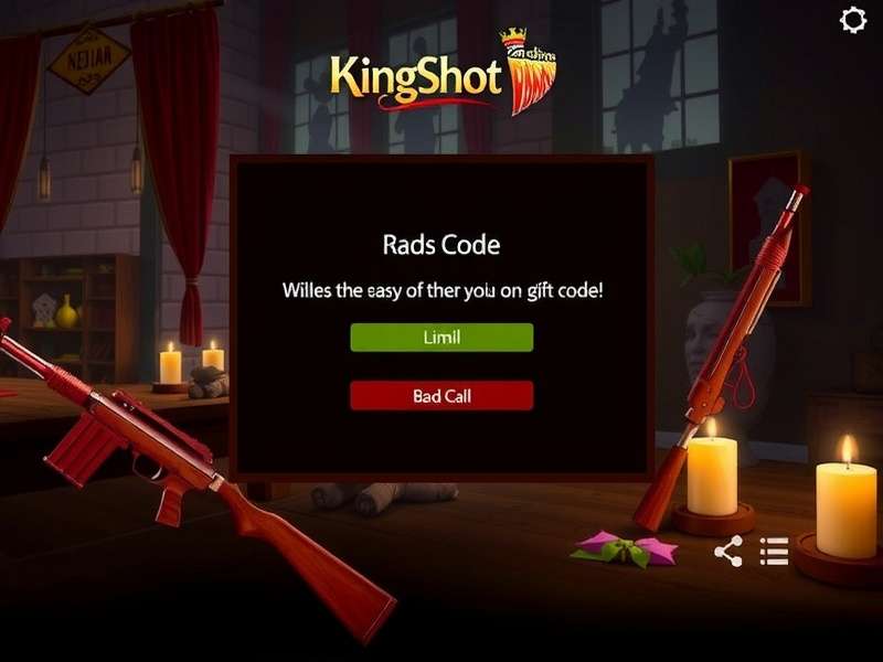 Kingshot गिफ्ट कोड रिडेम्प्शन इंटरफेस