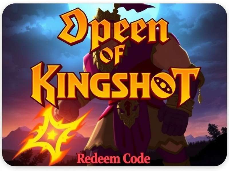 Kingshot mobile gameplay screen showing redeem code interface