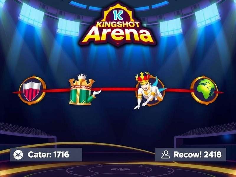 Kingshot Arena team composition in action showing hero abilities
