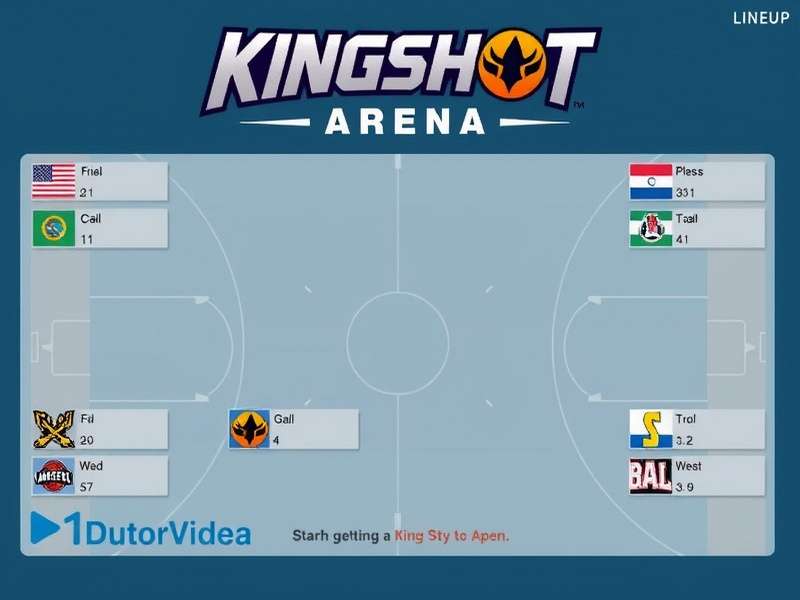 Kingshot team strategy meeting showing hero selection screen