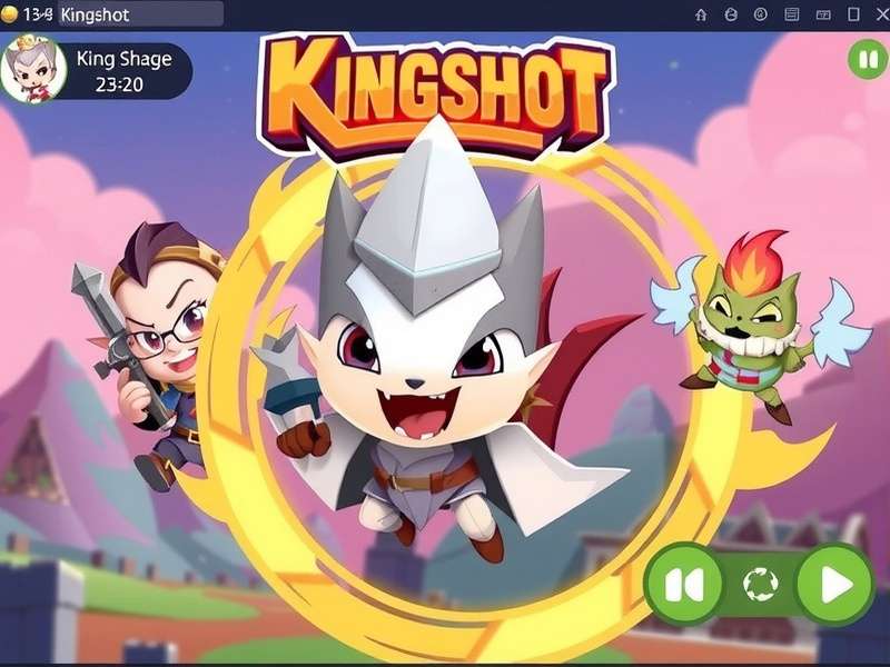 Concept art of Kingshot's Swordland Showdown map showing fantasy landscape with medieval and sci-fi elements