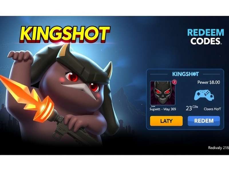 Kingshot Redeem Codes Banner showing in-game rewards