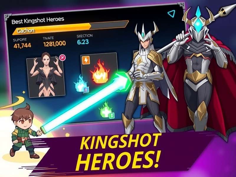 Kingshot heroes in action during an intense battle
