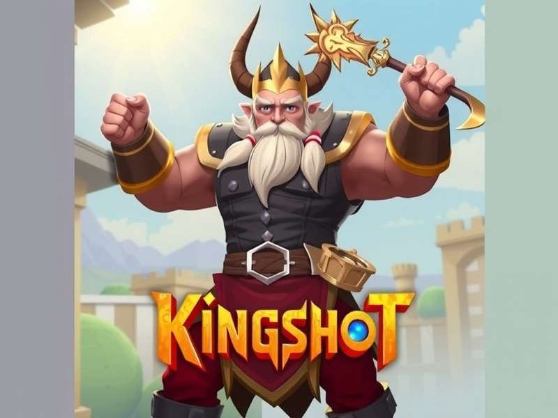Kingshot Advertisement banner showing the official Kingshot logo and game background