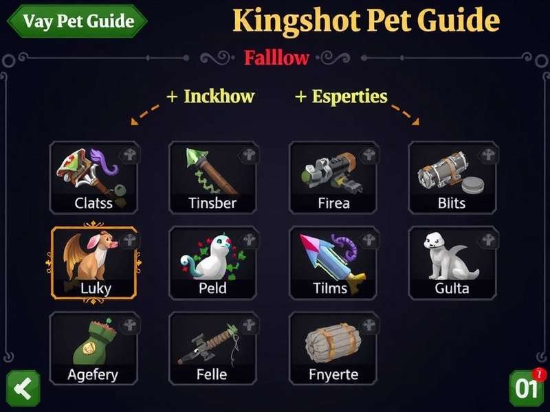 Kingshot Pet Guide banner showing tier list and evolution paths for Indian players