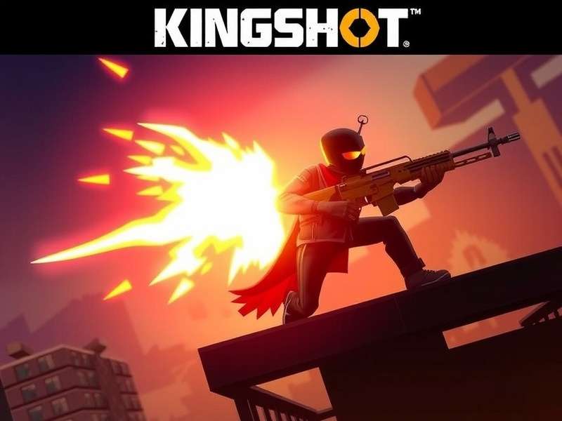 Kingshot heroes battling in a castle arena with fiery effects